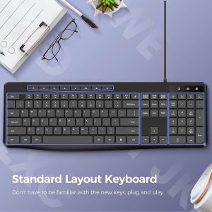 Silent Keyboard with Low Profile Chiclet Keys - Image 5